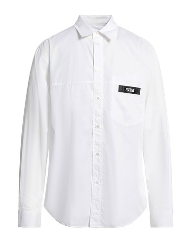 VERSACE JEANS COUTURE Solid colour shirt White 100% Cotton