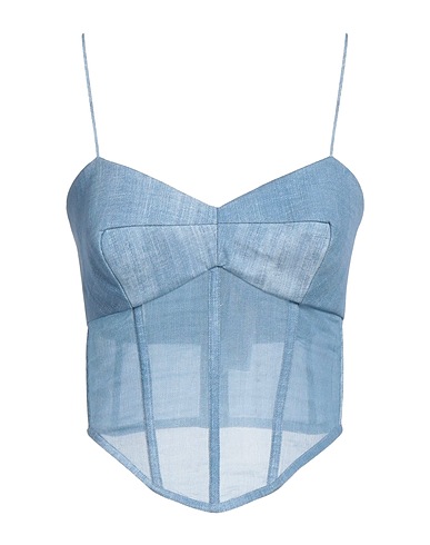 ERMANNO SCERVINO Bustier Blue 100% Viscose, Polyamide