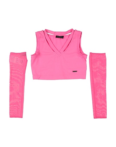 MONNALISA Top Pink 96% Cotton, 4% Elastane, Polyester