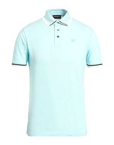 EMPORIO ARMANI Poloshirt Tūrkis 100% Baumwolle