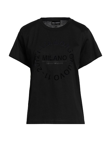 EMPORIO ARMANI T-shirt Nero 100% Cotone