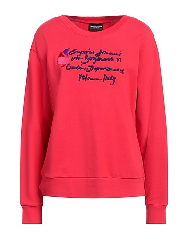EMPORIO ARMANI Sweatshirt Red 100% Cotton, Elastane