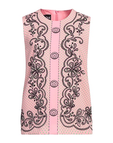 BOUTIQUE MOSCHINO Top Pink 90% Polyester, 10% Elastane