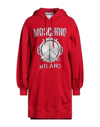 MOSCHINO Kurzes Kleid COUTURE Rot 100% Baumwolle