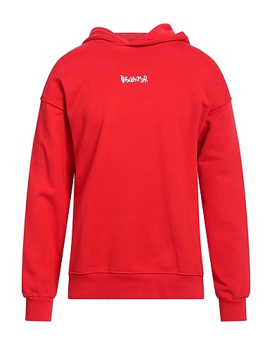 DISCLAIMER Hooded track jacket  Red 100% Cotton