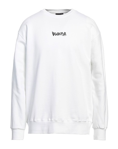 DISCLAIMER Sweatshirt White 100% Cotton