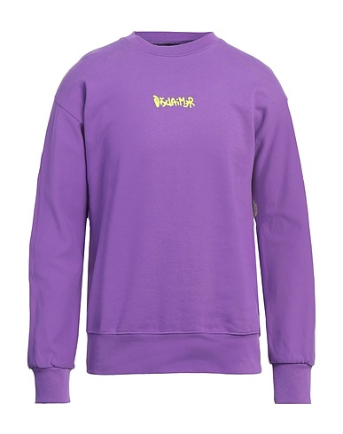 DISCLAIMER Sweatshirt Purple 100% Cotton