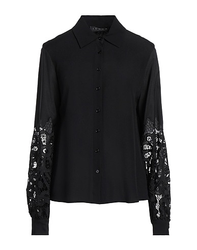 ICONA by KAOS Solid colour shirts & blouses Black 100% Viscose