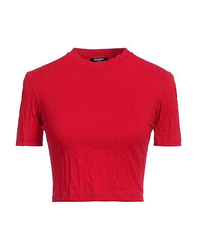 BALMAIN Camiseta Rojo 91% Poliamida, 9% Elastán