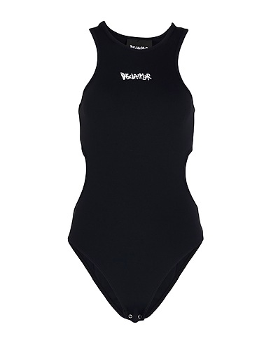 DISCLAIMER TOPWEAR Black 92% Polyamide, 8% Elastane