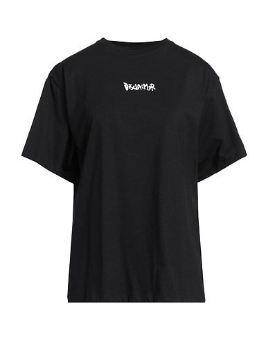 DISCLAIMER Oversize-T-Shirt Schwarz 100% Baumwolle