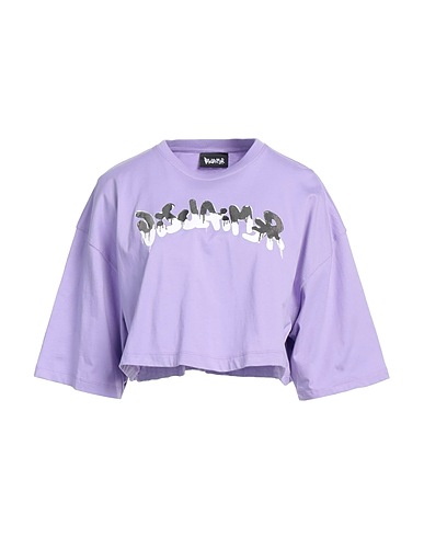 DISCLAIMER Cropped Top Lila 100% Baumwolle