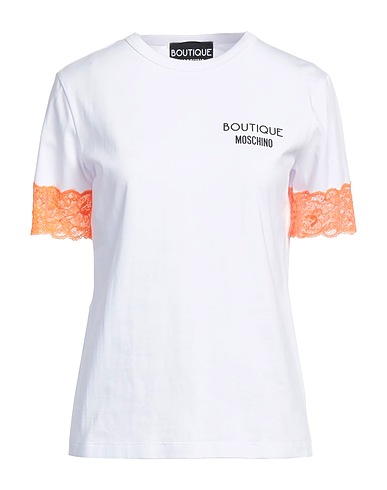 BOUTIQUE MOSCHINO T-shirt White 100% Cotton, Polyamide