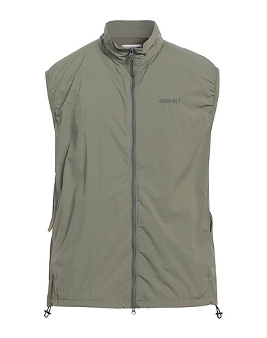 GRAMICCI ベスト ミリタリーグリーン ナイロン 100%