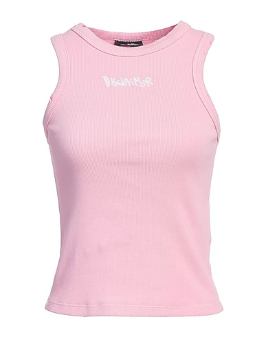DISCLAIMER Vest Pink 98% Cotton, 2% Elastane