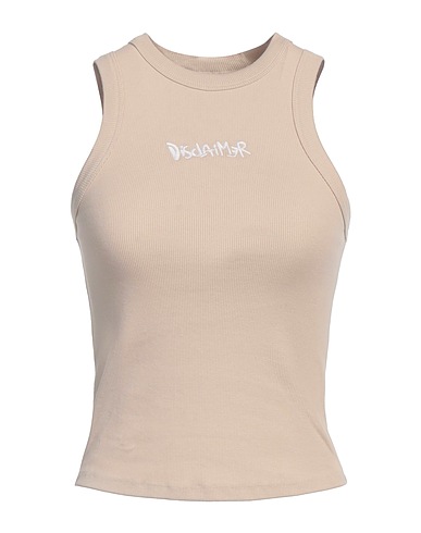 DISCLAIMER Canotta Beige 98% Cotone, 2% Elastan