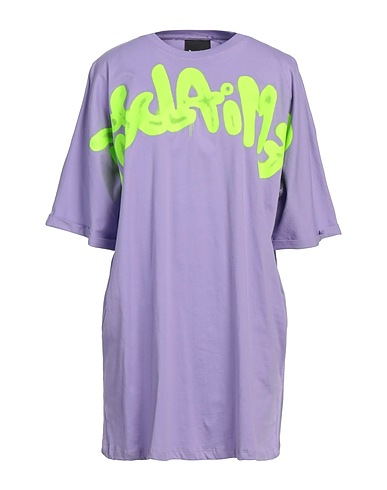 DISCLAIMER T-shirt Lilla 100% Cotone