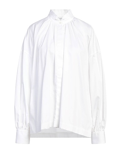 CALIBAN Camicie e bluse tinta unita Bianco 100% Cotone