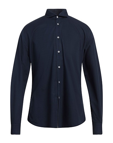 GABARDINE Checked shirt Midnight blue 100% Cotton