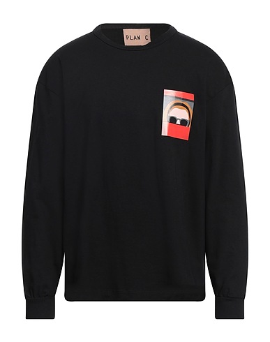 PLAN C T-shirt Nero 100% Cotone