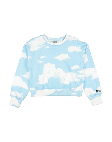 MOSCHINO TEEN TOPWEAR Celeste 100% Cotone, Elastan, Poliestere