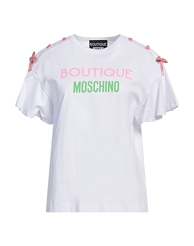BOUTIQUE MOSCHINO T-Shirt Weiß 100% Baumwolle