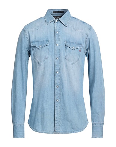 REPLAY Denim shirt Blue 100% Cotton