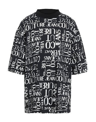 VERSACE JEANS COUTURE T-shirt Nero 100% Cotone