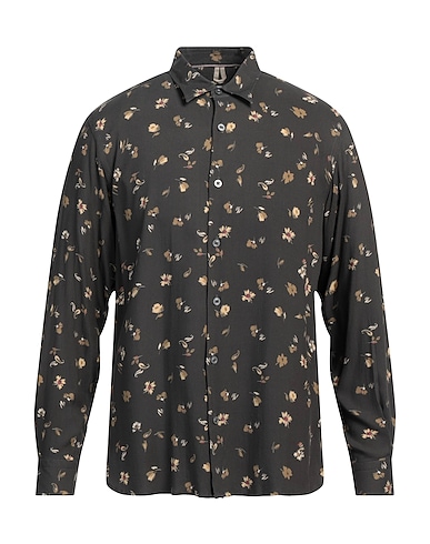 PORTOFIORI Hemd mit Muster RED KHAKI 100% Viskose