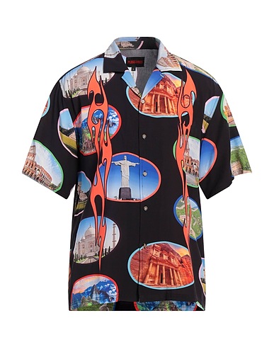 PLEASURES Camicia fantasia Nero 100% Rayon