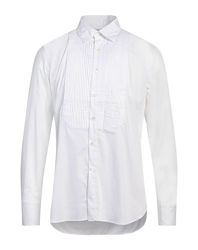 PT Torino 無地シャツ ホワイト コットン 100%