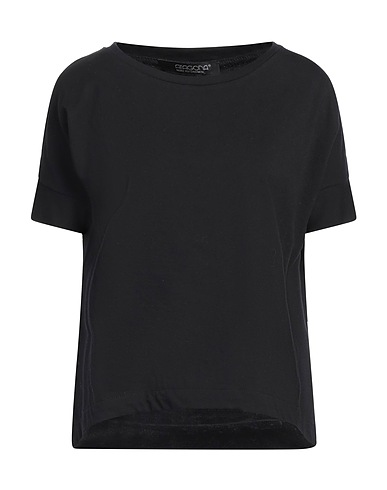 ARAGONA Basic T-shirt Black 100% Cotton