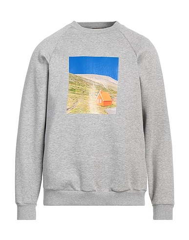 PLAN C Sweatshirt Grau 80% Baumwolle, 19% Polyester, 1% Elastan
