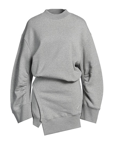 THE ATTICO Short dress Grey 100% Cotton, Elastane