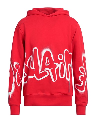 DISCLAIMER Felpa Rosso 100% Cotone