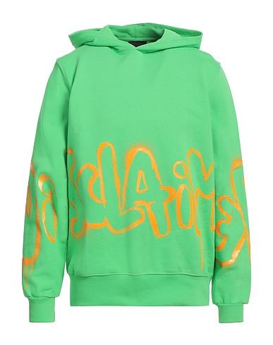 DISCLAIMER Felpa Verde lime 100% Cotone