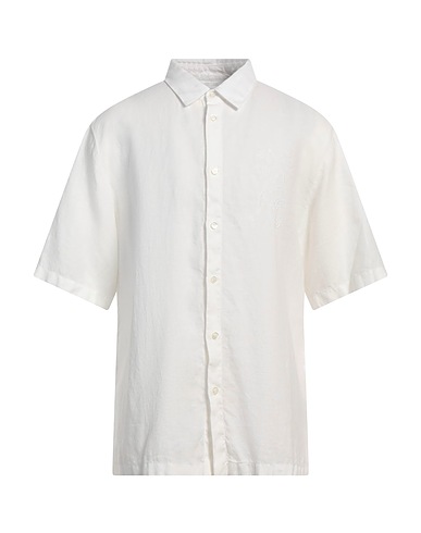 BIKKEMBERGS Linen shirt White 100% Linen