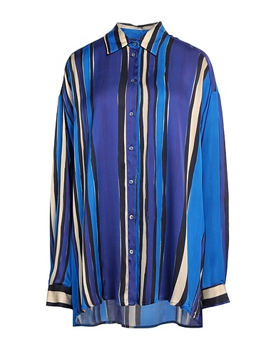 OTTOD'AME Camicia a righe CARING Blu navy 100% Viscosa