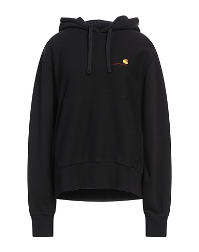 CARHARTT Hooded track jacket  Black 74% Cotton, 26% Polyester, Elastane