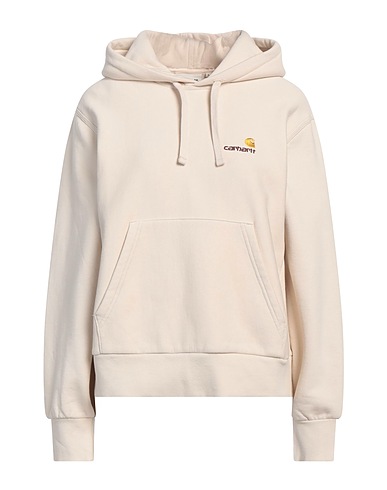CARHARTT Hooded track jacket  Cream 74% Cotton, 26% Polyester, Elastane