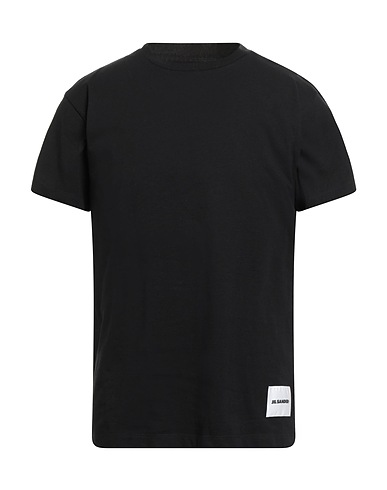 JIL SANDER+ Basic T-Shirt Black 100% Organic cotton