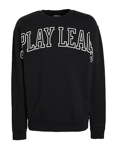 REPLAY Felpa Nero 100% Cotone organico