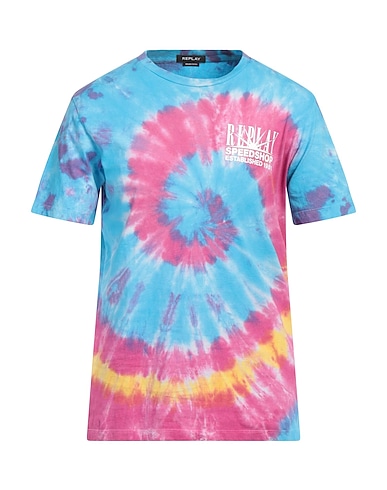 REPLAY T-shirt Azure 100% Organic cotton