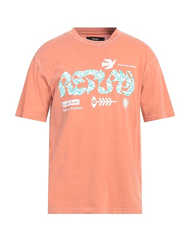 REPLAY T-shirt Salmon pink 100% Cotton