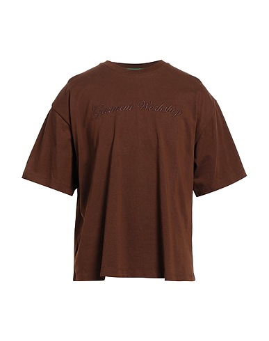 GARMENT WORKSHOP T-shirt Marrone 100% Cotone