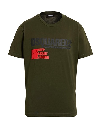 DSQUARED2 T-shirt Military green 100% Cotton