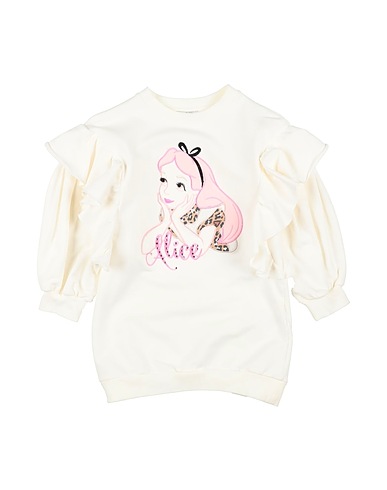 MONNALISA Vestito DISNEY Avorio 95% Cotone, 5% Elastan