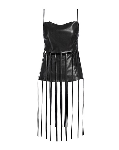 NANUSHKA Top Black 100% Polyester, Polyurethane