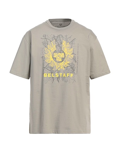 BELSTAFF T-shirt Grigio chiaro 100% Cotone
