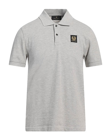 BELSTAFF Polo shirt Light grey 100% Cotton, Elastane